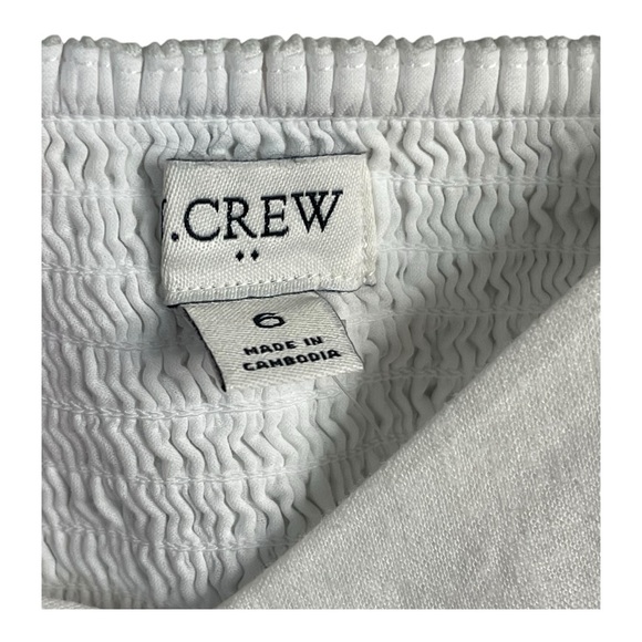 J. Crew Factory Linen Blend Slip Midi Dress in White Size 6 NWT - Picture 11 of 14